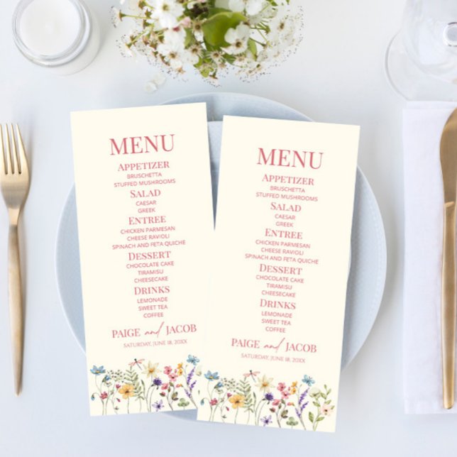 Wildbloms Vild Flower Blommigt Garden Wedmeds Food Meny (Skapare uppladdad)
