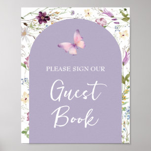 Wildbloms Vild ONE Butterfly Garden Guest Bok Poster