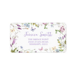 Wildbloms Vild ONE Butterfly Garden Party Adress Adressetikett
