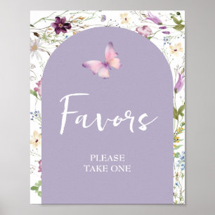 Wildbloms Vild ONE Butterfly Garden Party favors Poster