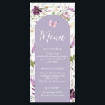Wildbloms Vild ONE Butterfly Garden Party Menu Meny<br><div class="desc">Wildblomma Vild One Butterfly Garden Party Menu Card Wording kan ändras till valfri tillfälle</div>