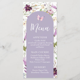 Wildbloms Vild ONE Butterfly Garden Party Menu Meny