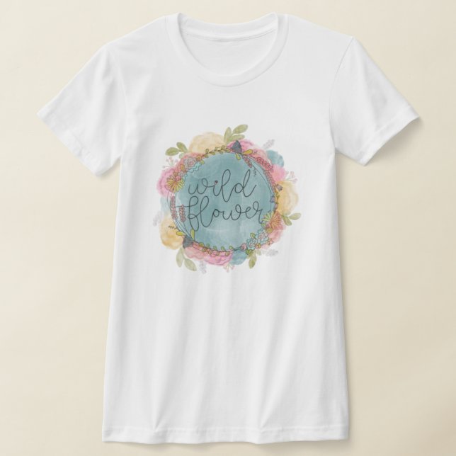 Wildbloms Wandeans Blommigt T Shirt (Laydown)