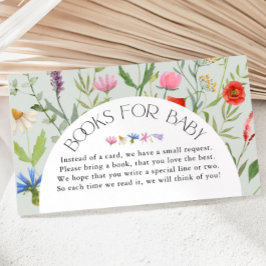 Wildblomsage Sage Grönt Blommigt Bokar for Baby Sh Tilläggskort
