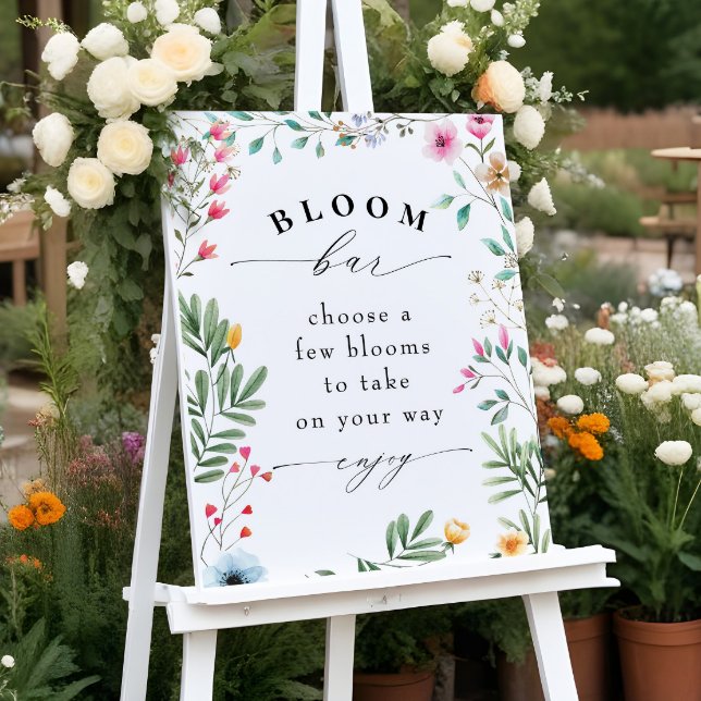 Wildblomsbloom eller Blunda Pub-tecken Poster (Skapare uppladdad)