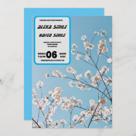 Wildblomsbröllopsinbjudan, Söt Wed Inbjudningar