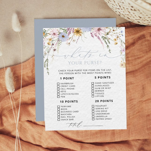 Wildblomskarpsill i ditt Purse Baby Shower-spel (Skapare uppladdad)
