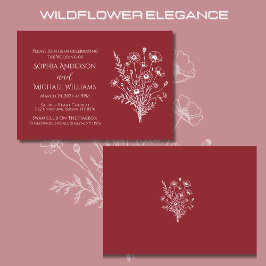Wildblomskonlegance-Wedding-inbjudan Inbjudningar
