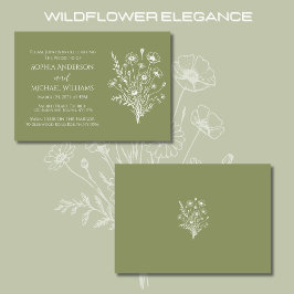 Wildblomskonlegance-Wedding-inbjudan Inbjudningar