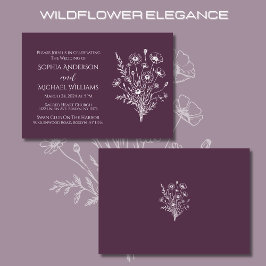Wildblomskonlegance-Wedding-inbjudan Inbjudningar