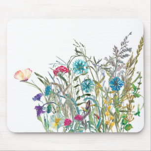 Wildblomskonsommarens Blommigt för mouse Pad Bota Musmatta