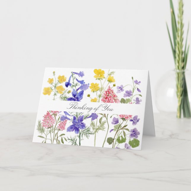 Wildblomskort Anteckningskort (Framsida)