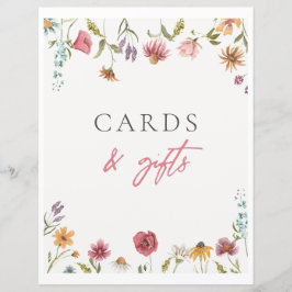 Wildblomskort och presentkort