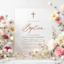 Wildblomskript Neutralt Beige Baptism