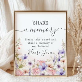 Wildblomsmålets begravningsminne  ett minne poster