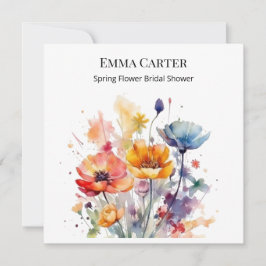 Wildblomssymfoni: Färgfull Vår Watercolor