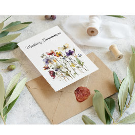 Wildblomssymfoni: Vibrant Watercolor Art Inbjudningar