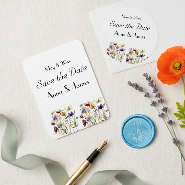 Wildblomssymfoni: Vibrant Watercolor Art Magnet (Skapare uppladdad)