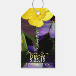 Wildblomster Gift Märkres Presentetikett