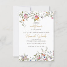 Wildblomsterbabydusch