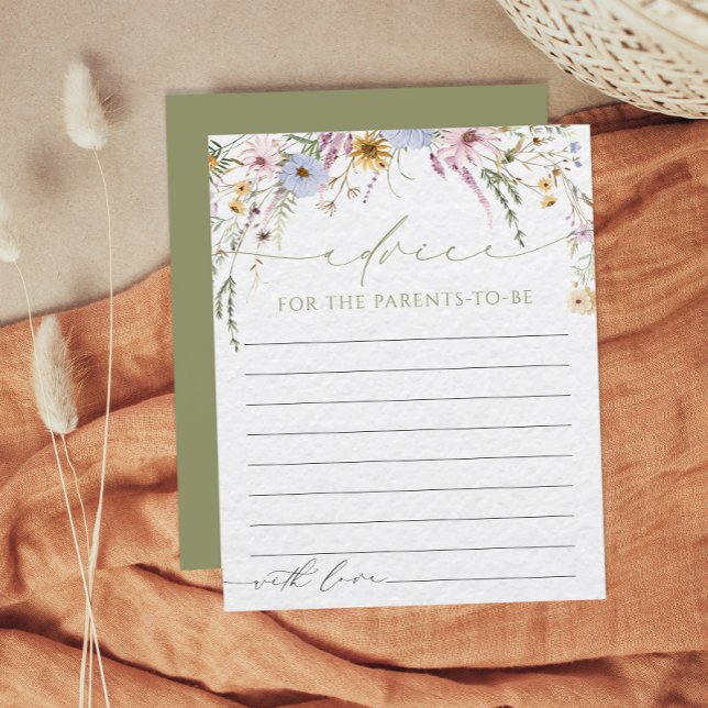 Wildblomsterbabyskor för överordnat kort (Skapare uppladdad)