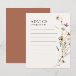 Wildblomsterbabyskor för överordnat kort