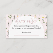 Wildblomsterbabyskor Förvrängningskort