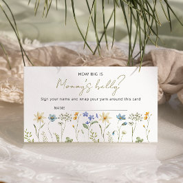 Wildblomsterbabyskor Hur stor är Mammans buk? Tilläggskort