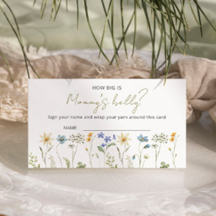 Wildblomsterbabyskor Hur stor är Mammans buk? Tilläggskort