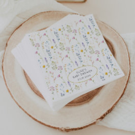 Wildblomsterbabyskor Pappersservett