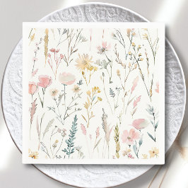 Wildblomsterbabyskor Pappersservett