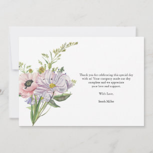 Wildblomsterbabyskor Tack Kort
