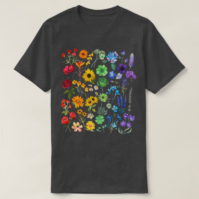 Wildblomsterblommans blomsterPride Lgbt T Shirt (Design framsida)