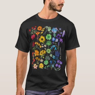 Wildblomsterblommor Pridet Lgbt 1 T Shirt