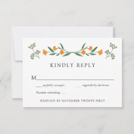 Wildblomsterbotanic Garden Wedding OSA Response Inbjudningar