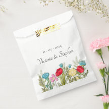 Wildblomsterbröllop Favor Bags