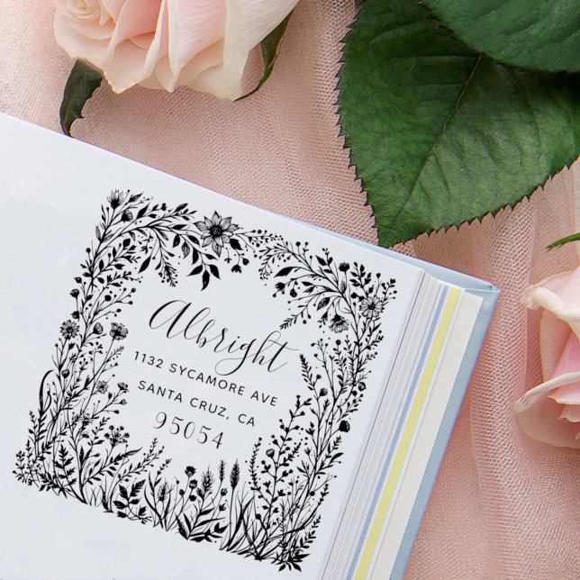 Wildblomsterfamiljens Namn Returadress Stämpel (Skapare uppladdad)