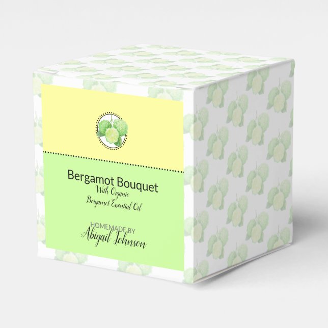 Wildblomsterförpackning Bergamot Bath & Body Packb Presentaskar (Framsidan Sidan)
