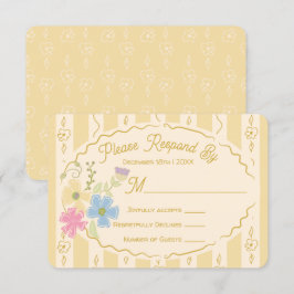 Wildblomsterförpackningens svar på OSA av Hand plo Inbjudningar