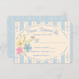 Wildblomsterförpackningens svar på OSA av Hand plo Inbjudningar