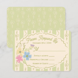 Wildblomsterförpackningens svar på OSA av Hand plo Inbjudningar