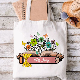 Wildblomsterlärare Namn, Personlig Lärare, gåva Tygkasse