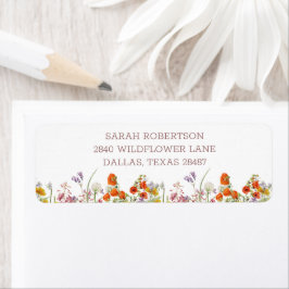 WildblomsterReturetiketter Returadress Etikett
