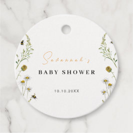 Wildblomsterskor som ska vara könsneutrala babysko gåvor etiketter