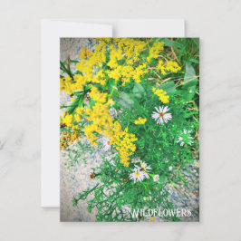 Wildblomstervykort Vykort