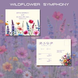 Wildblomsymfoni-OSA-Bröllop-vykort Vykort