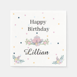 Wildblomte party födelsedag blommigt napkin pappersservett