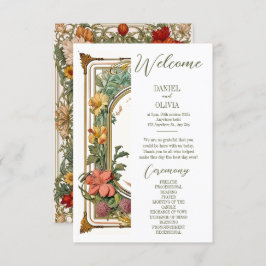 WildblomVictorian Ornate Gräns Weddin Programs