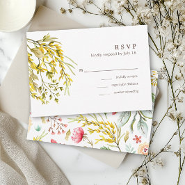 WildblomWatercolor Söt Romantic Bröllop OSA