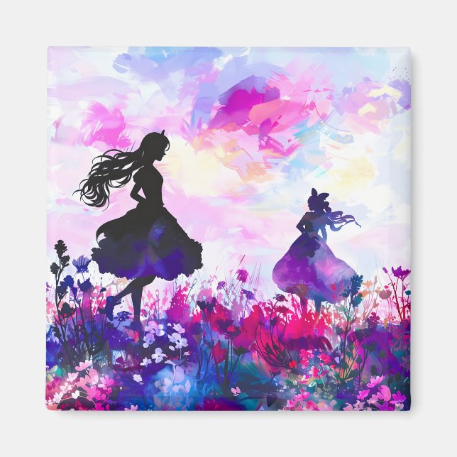 WildblomWonderland Watercolor Magnet (Framsidan)